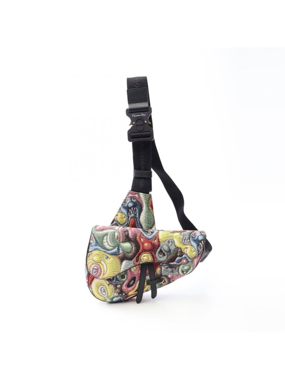 Dior Waist Bag Kenny Scharf Saddle Multi Canvas Leather